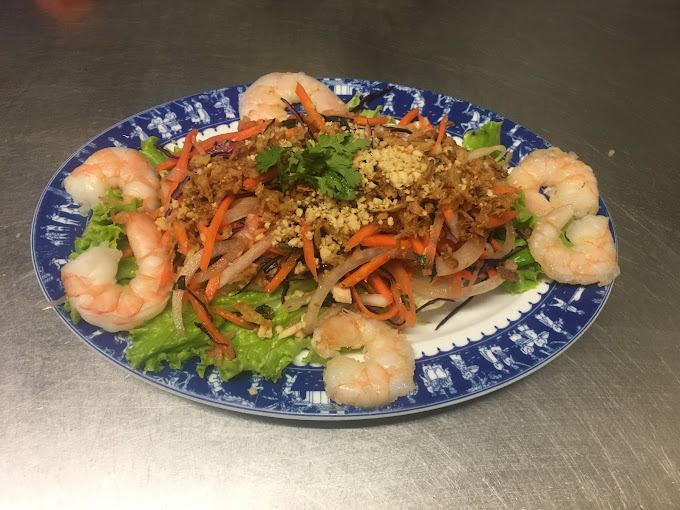 Salade de papaye aux crevettes
